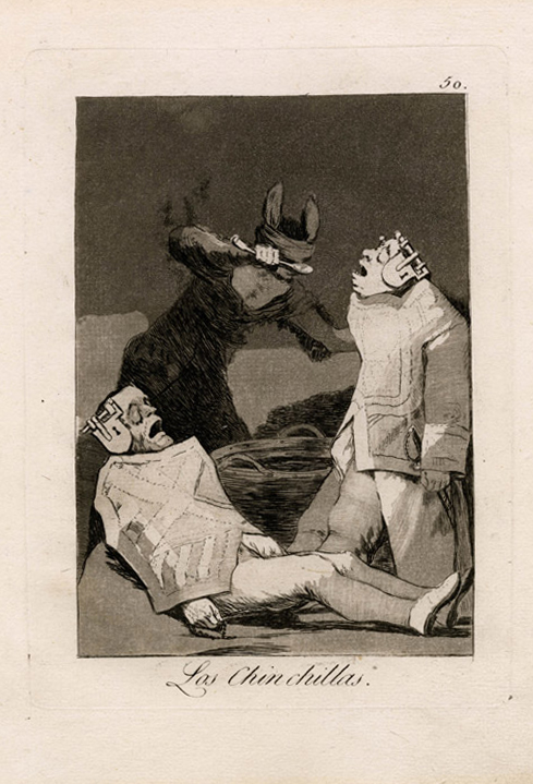 Goya, los caprichos, 39, las chinchillas